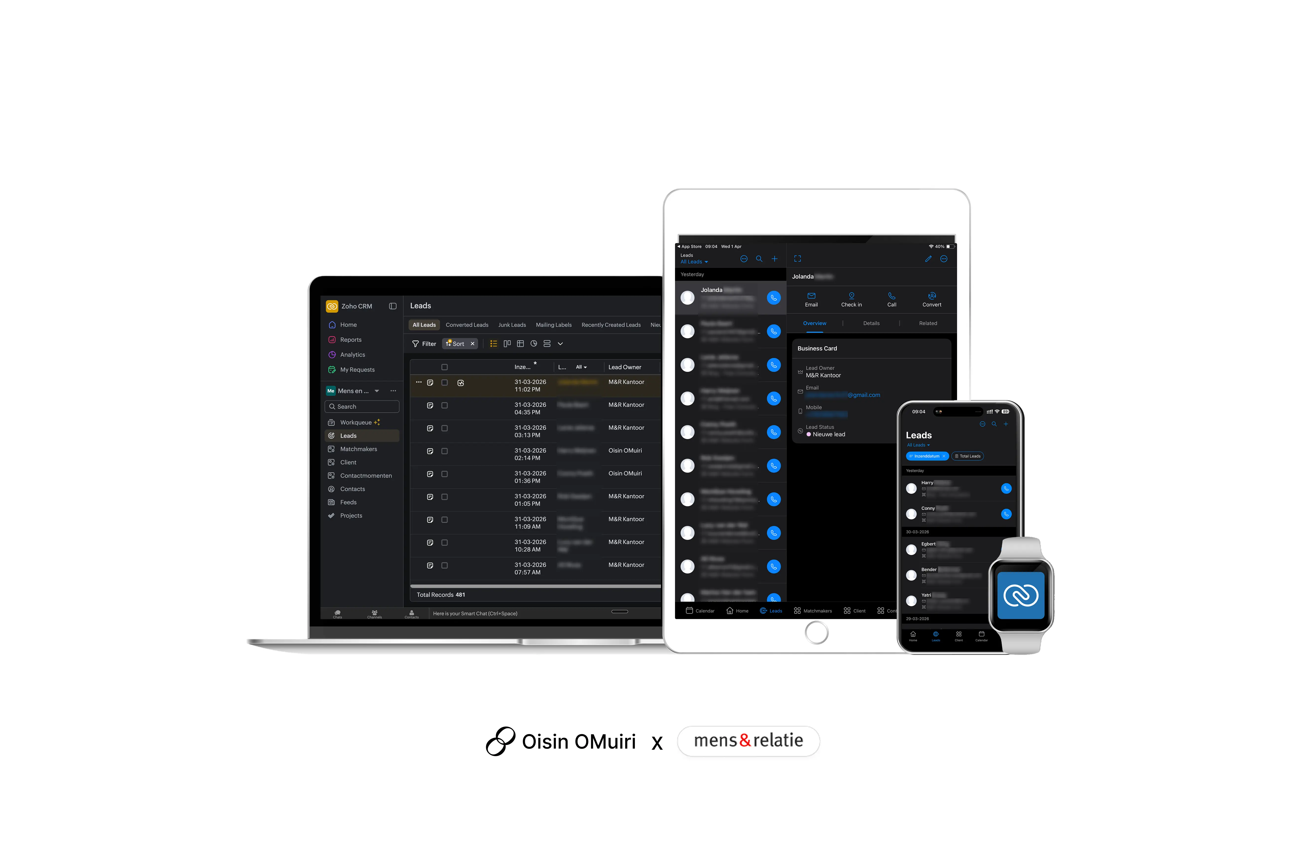 The Zoho-based lead system